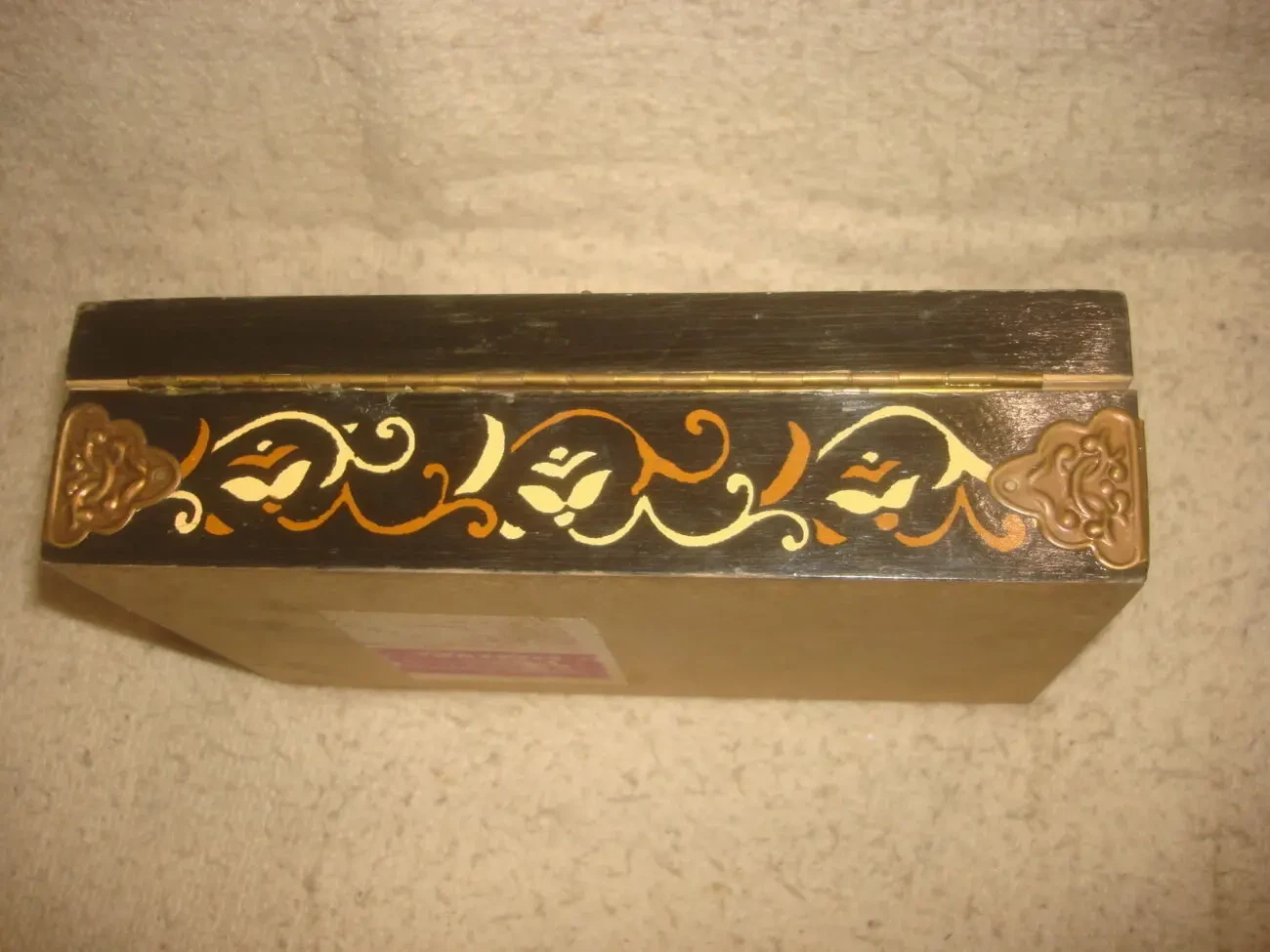 Шкатулка  ретро   чеканка 2