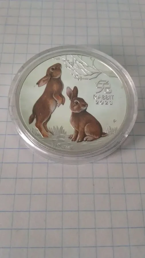 Монета Рік кролика 2023