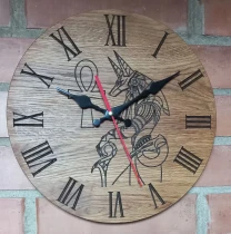 Годинник з натурального дерева „Анубіс“