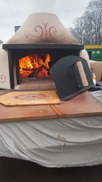 Піч цегляна на дровах