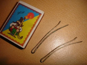 ЗАЖИМ/затискач/ЗАТИСК для галстука, металевий, довж. 6 см. РАРИТЕТ.