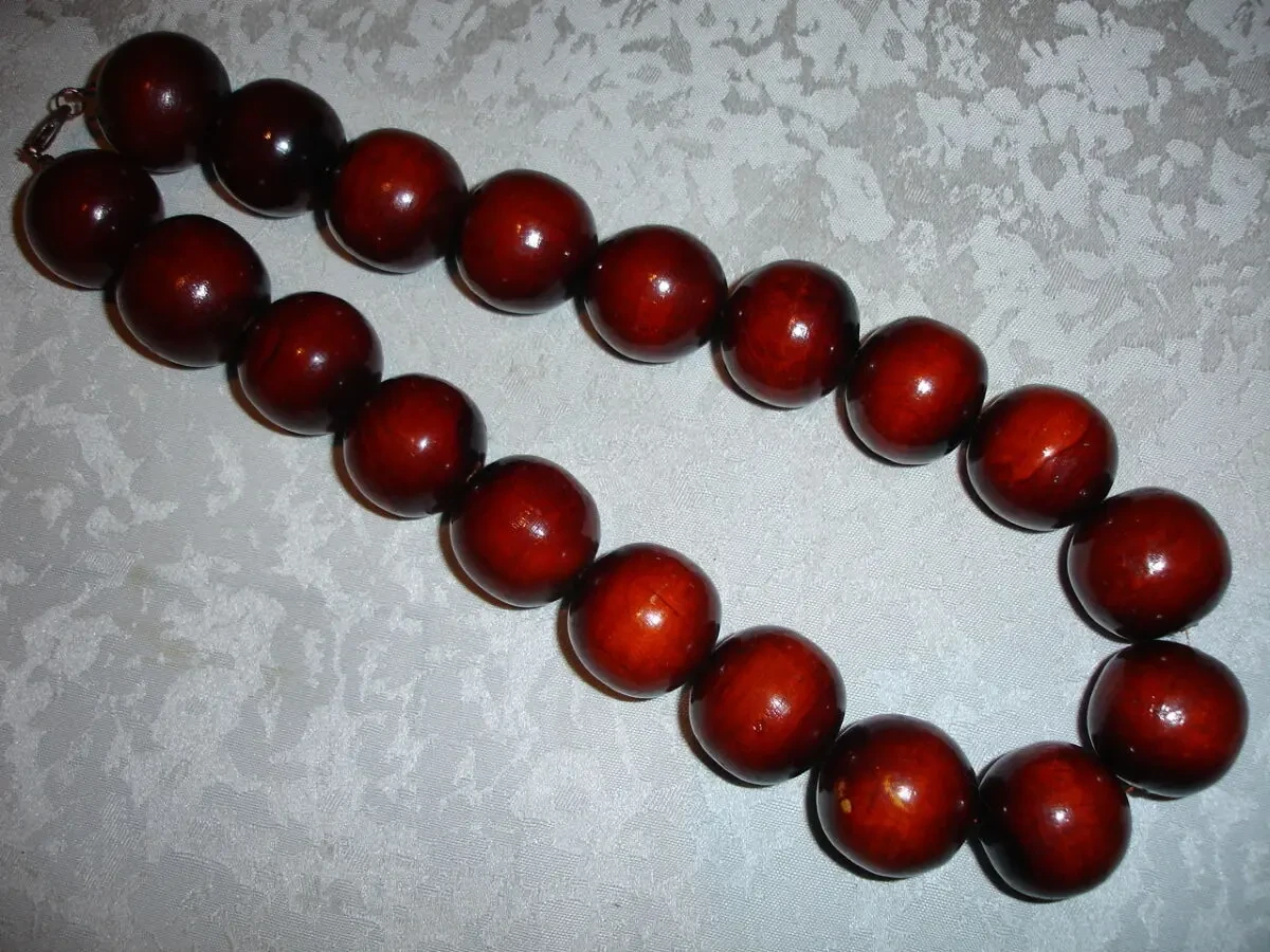 БУСЫ/намисто/коралі з дерева, НАТУРАЛЬНІ в етно-стилі; 55 см. РАРИТЕТ 4