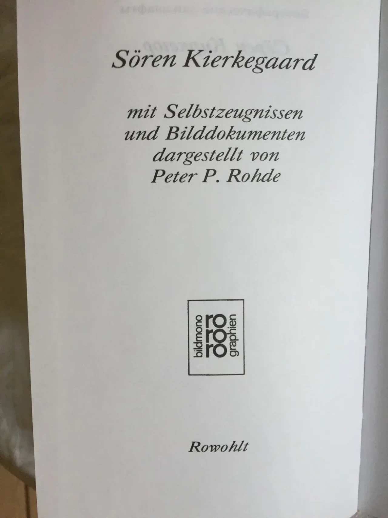 Серен Киркегор сам о себе в изложении Петера П.Роде 4