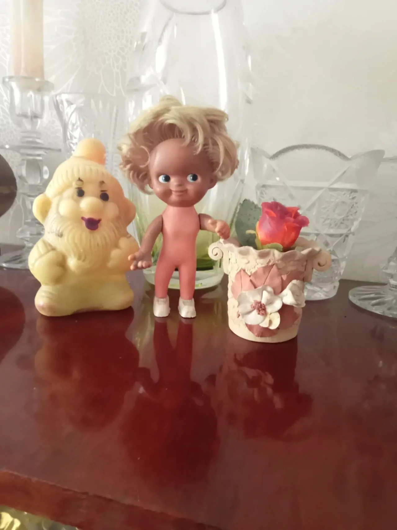 Игрушка. Домовичок резиновая со свистком. Ретро СССР 3