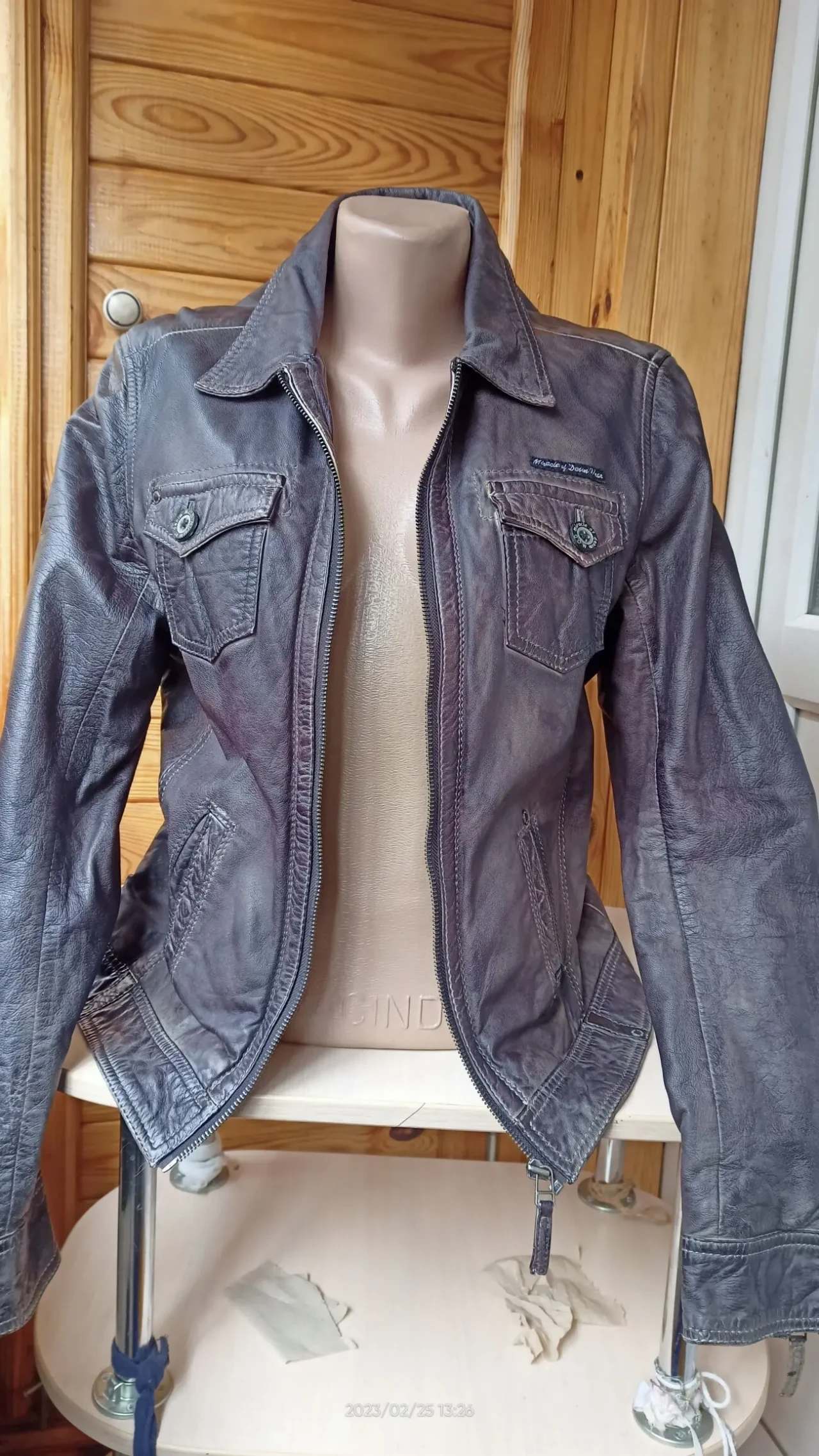 куртка кожанная женская 4