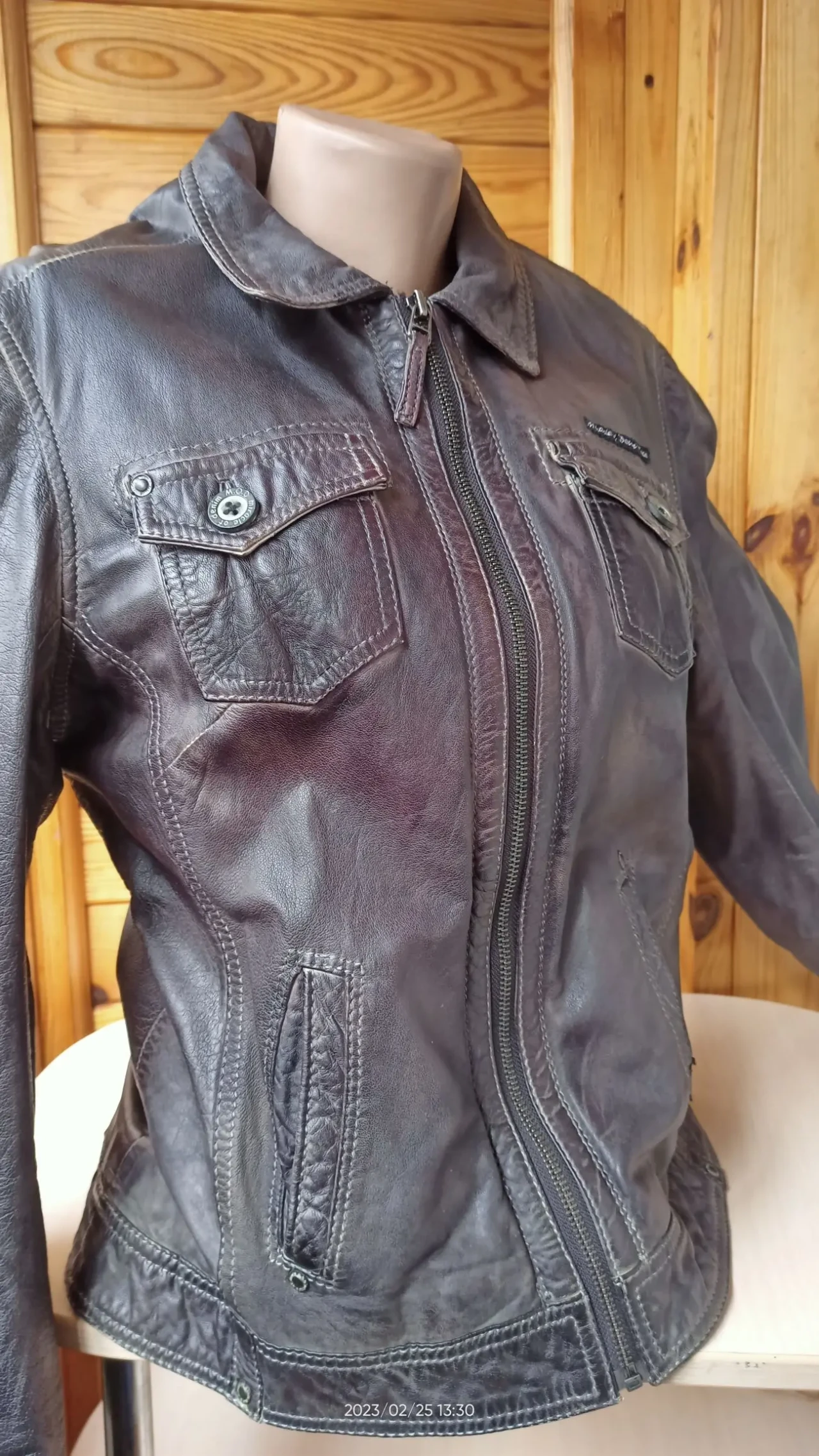 куртка кожанная женская 7