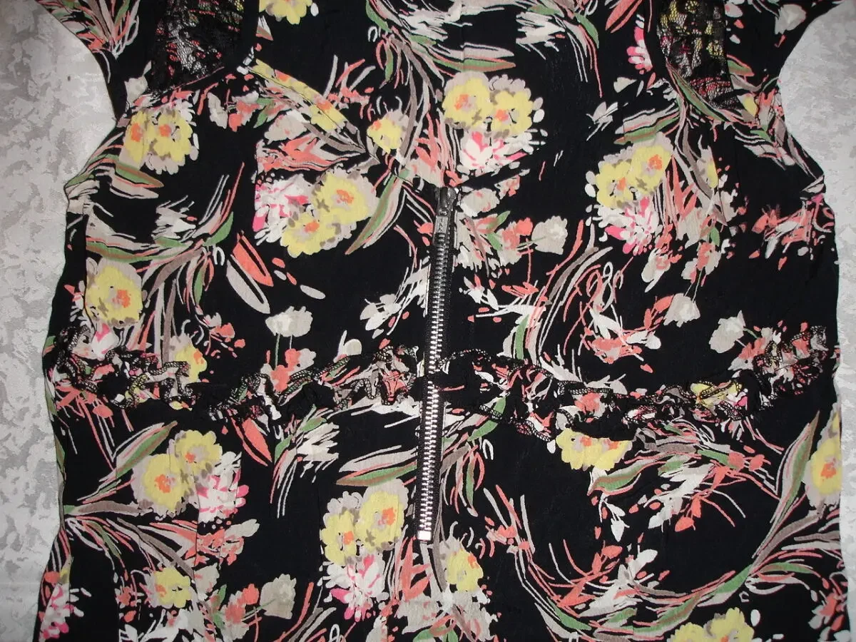 ПЛАТЬЕ/плаття/сукня Next 10-ка, EU 38, чорна з квітами, літня, коротка 4