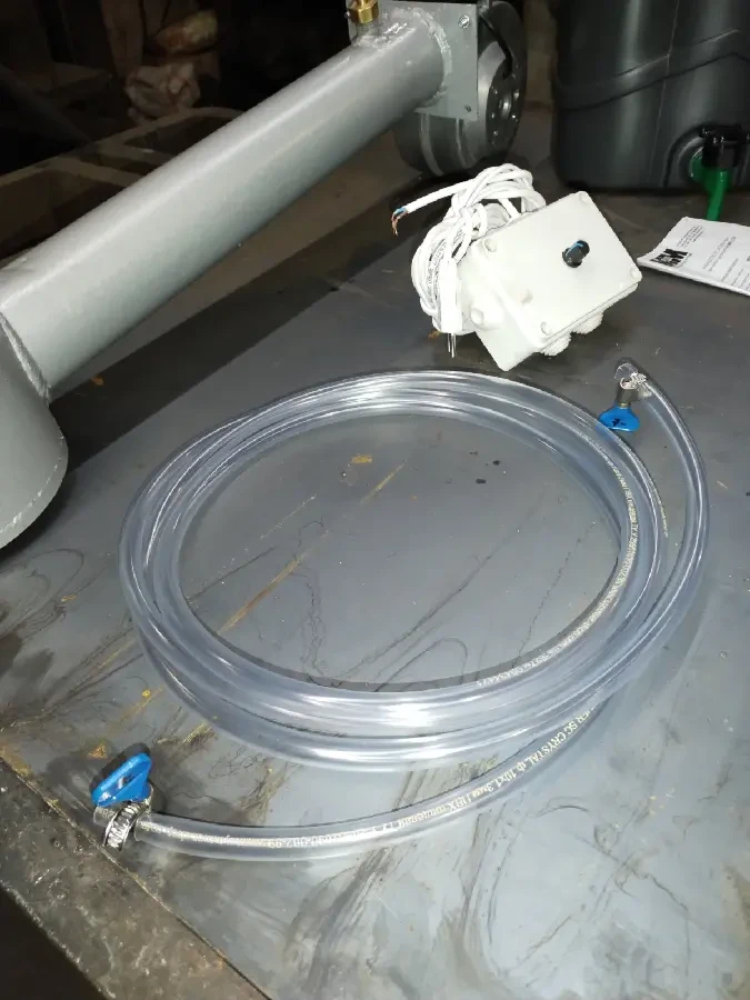 Горелка на отработке 8