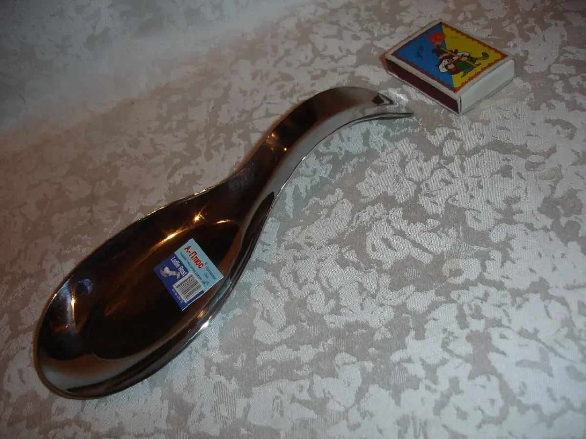 Подставка/ПІДСТАВКА під ЛОЖКУ, довжина 20 см, нержавіюча сталь. НОВА 5