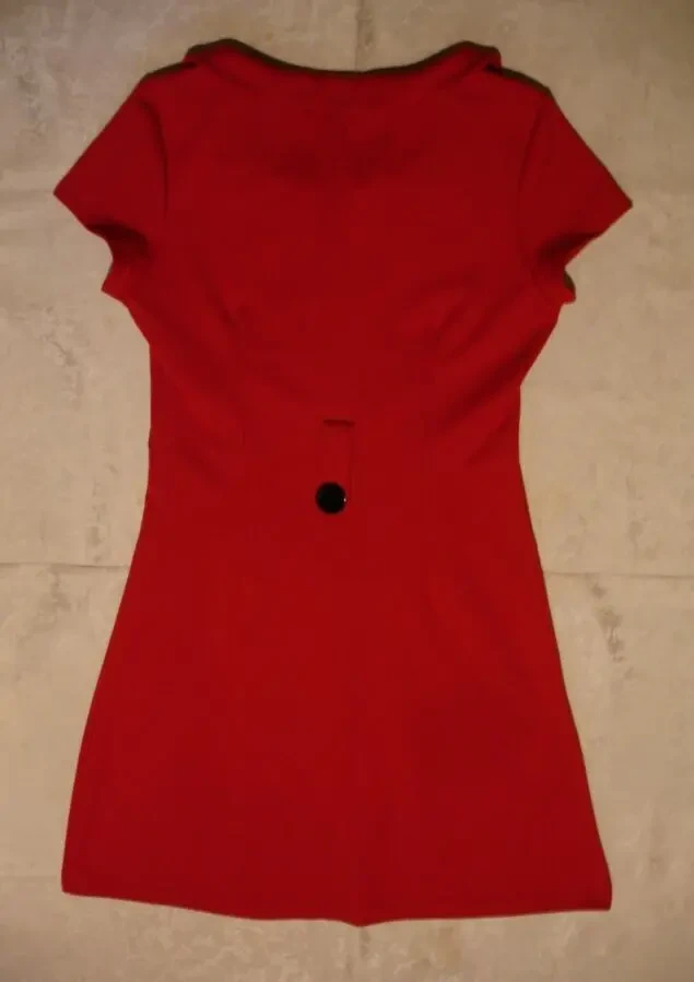 Платье/ПЛАТТЯ/сукня 42-44 р.; червона і бірюзова. ТРИКОТАЖ. Кор. рукав 5