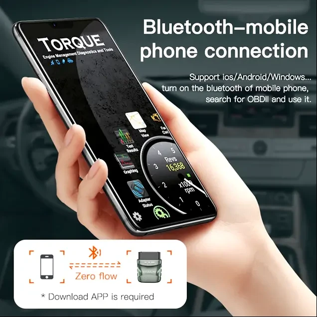 Автосканер OBD2 Bluetooth 4.0 KUULAA KL-DW006 7