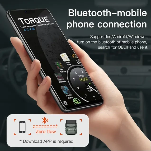 Автосканер OBD2 Bluetooth 4.0 KUULAA KL-DW006 8