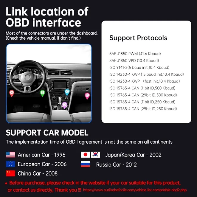 Автосканер OBD2 Bluetooth 4.0 KUULAA KL-DW006 3