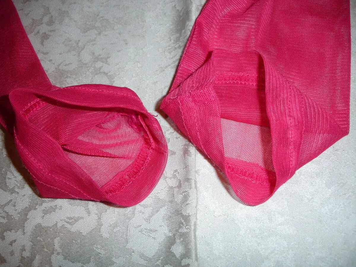 Блуза/БЛУЗКА-сітка 44 р., ЧЕРВОНА, довгий рукав, малюнок блідо-білий 7