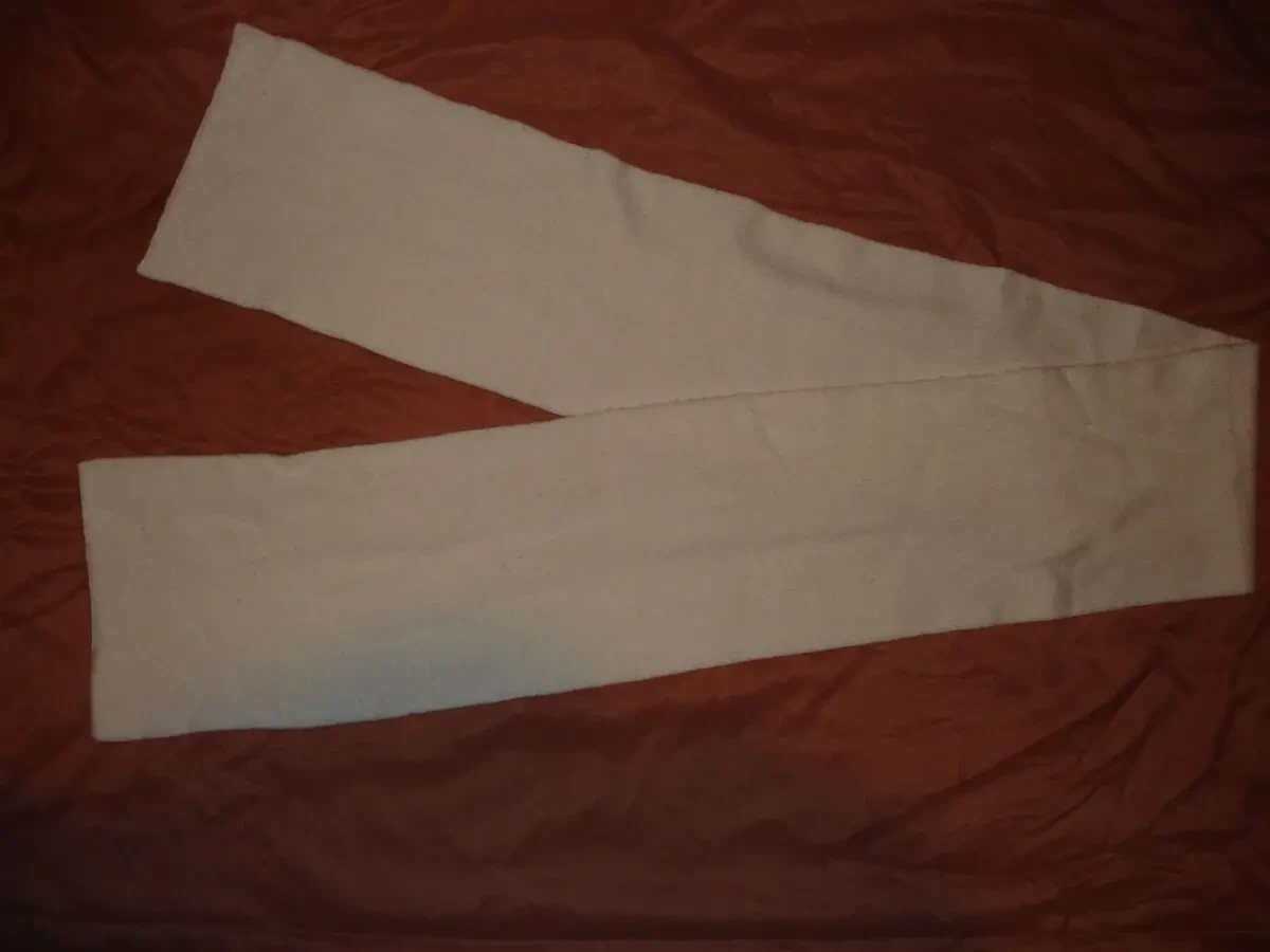 ШАРФ 175 см, БІЛИЙ, двосторонній, теплий, подвійний. Для дівчат.