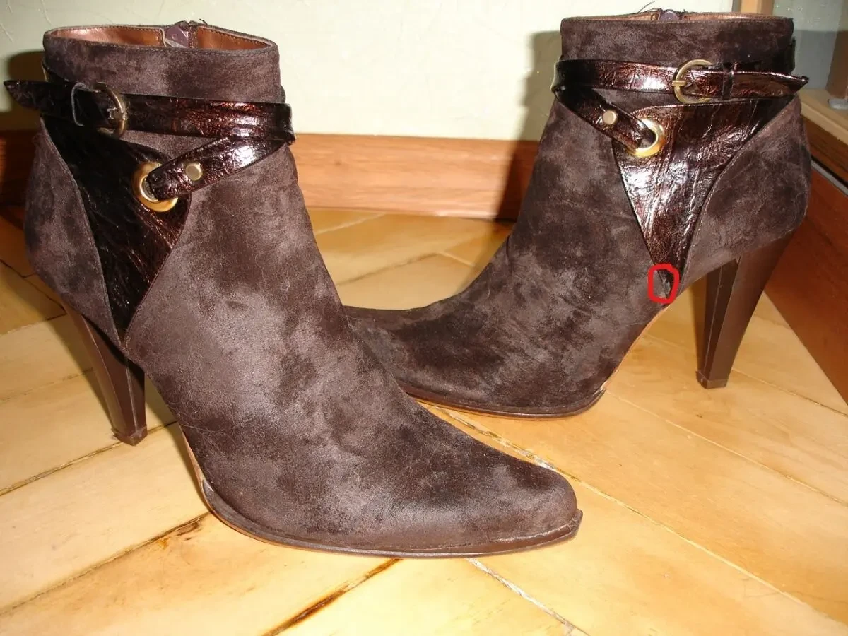 Полусапожки/ПІВЧОБІТКИ 39 р., коричневі, демісезон, каблук. Для дівчат 7