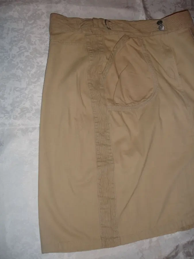 Юбки/СПІДНИЦІ М-ка і L-ка,  НАТУРАЛЬНІ (котон), бежеві. Для дівчат. 7
