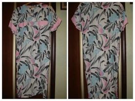 Платье/ПЛАТТЯ/сукня М-ка, НАТУРАЛЬНА, абстракція на білому, літо. НОВА