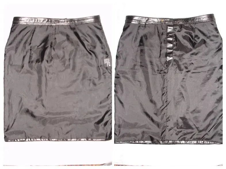 Юбка/СПІДНИЦЯ М-ка, чорна, ШКІРА натуральна. Спідниця-олівець. 6