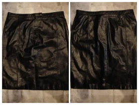 Юбка/СПІДНИЦЯ М-ка, чорна, ШКІРА натуральна. Спідниця-олівець.