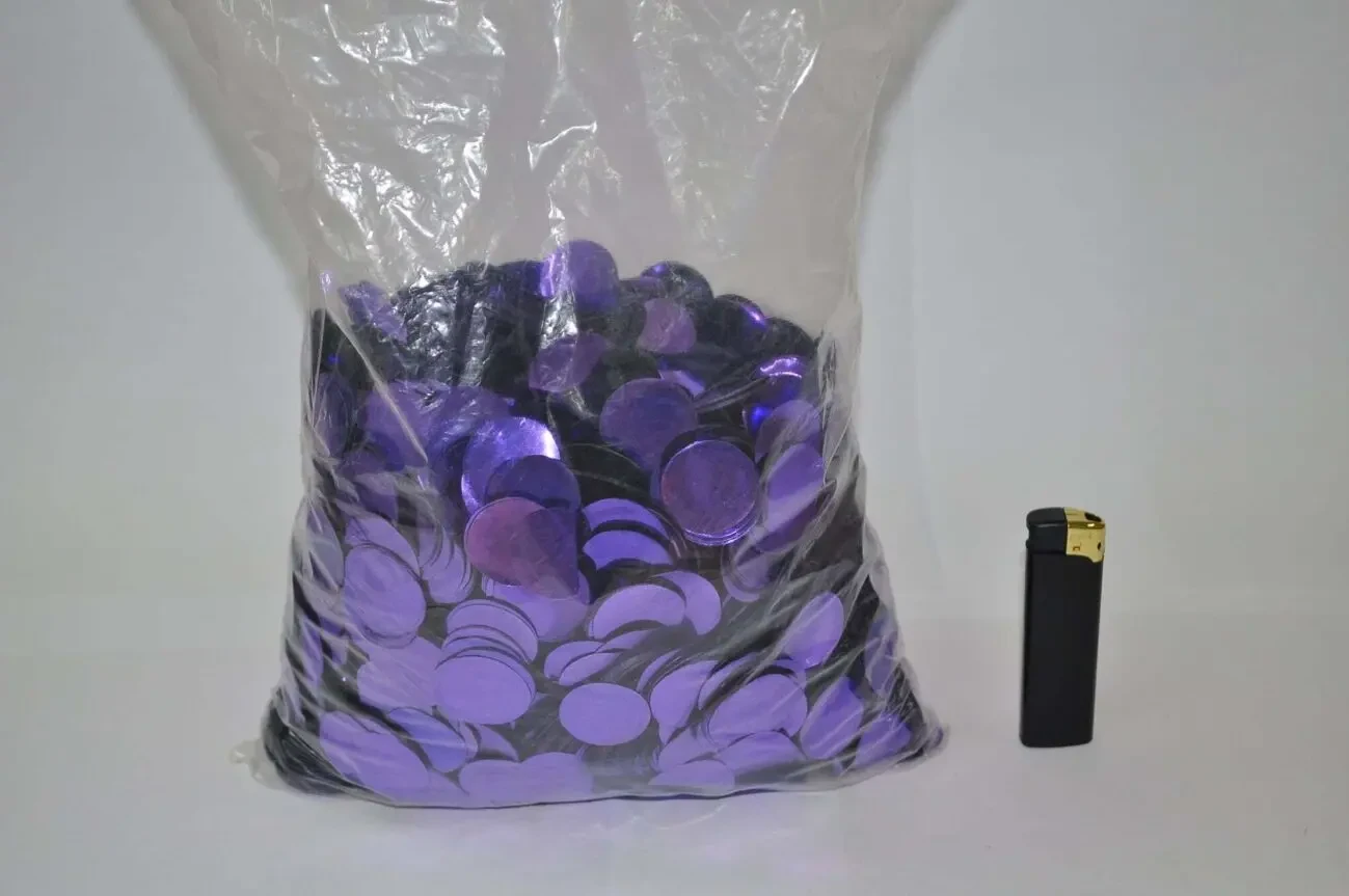 Кружочки конфетті фольговані 8