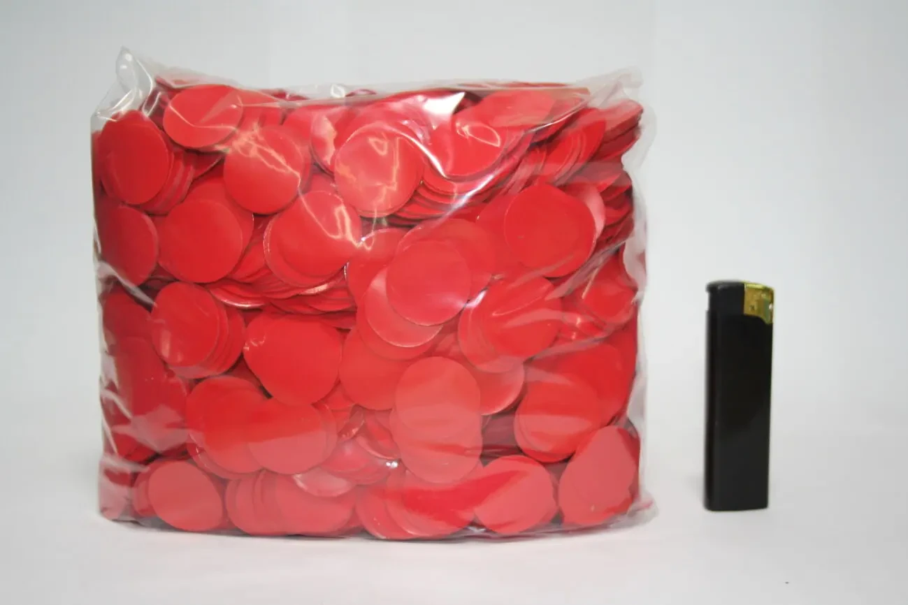 Кружочки конфетті матові 10