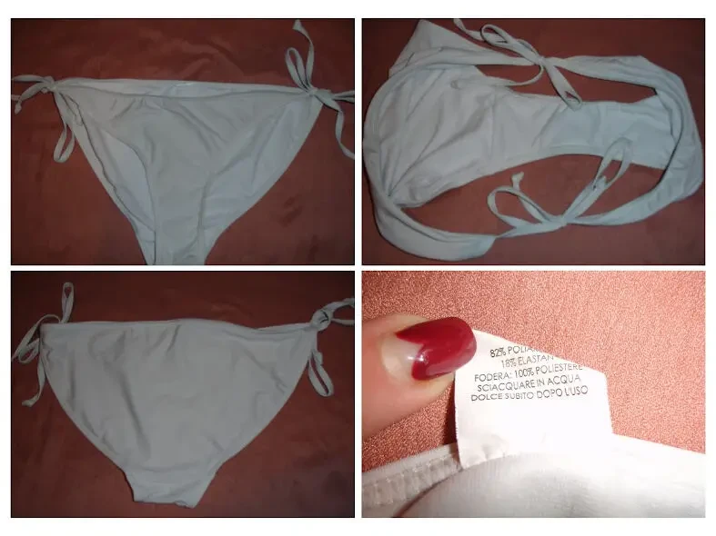 КУПАЛЬНИК М-ка роздільний: ЧОРНИЙ ліф + БІЛІ плавки. На зав'язки. 7