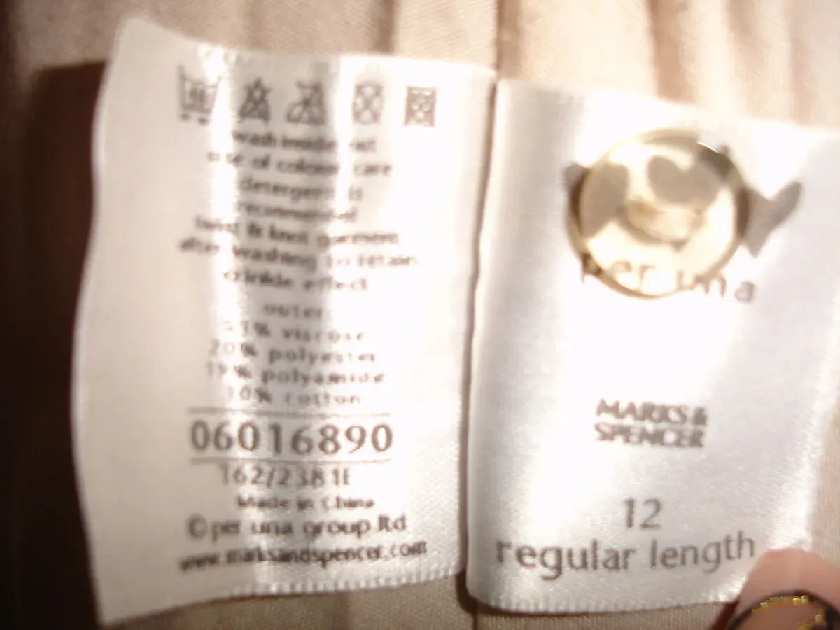 Юбка/СПІДНИЦЯ М-ка, Marks & Spencer, бежева світла, довга, літня 7