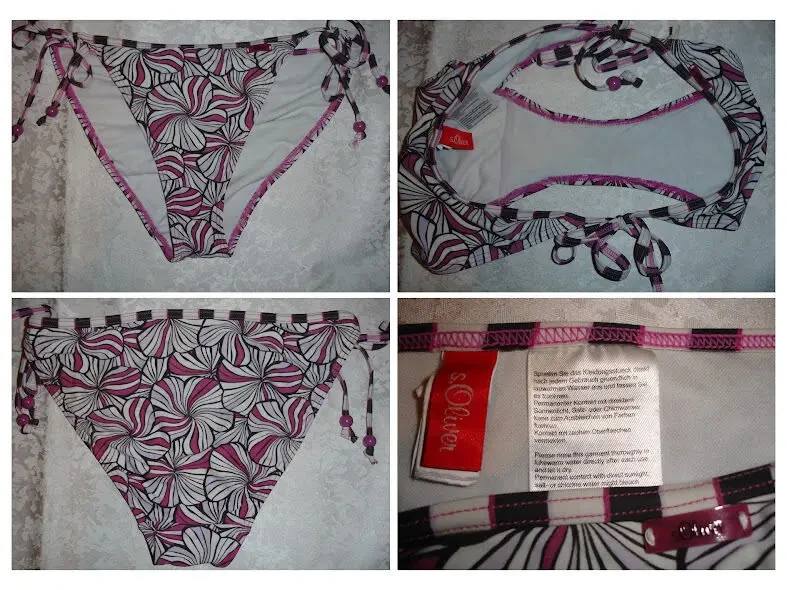 КУПАЛЬНИК 12-ка, роздільний, S.Oliver, фіолетово-білий, квітковий. 7