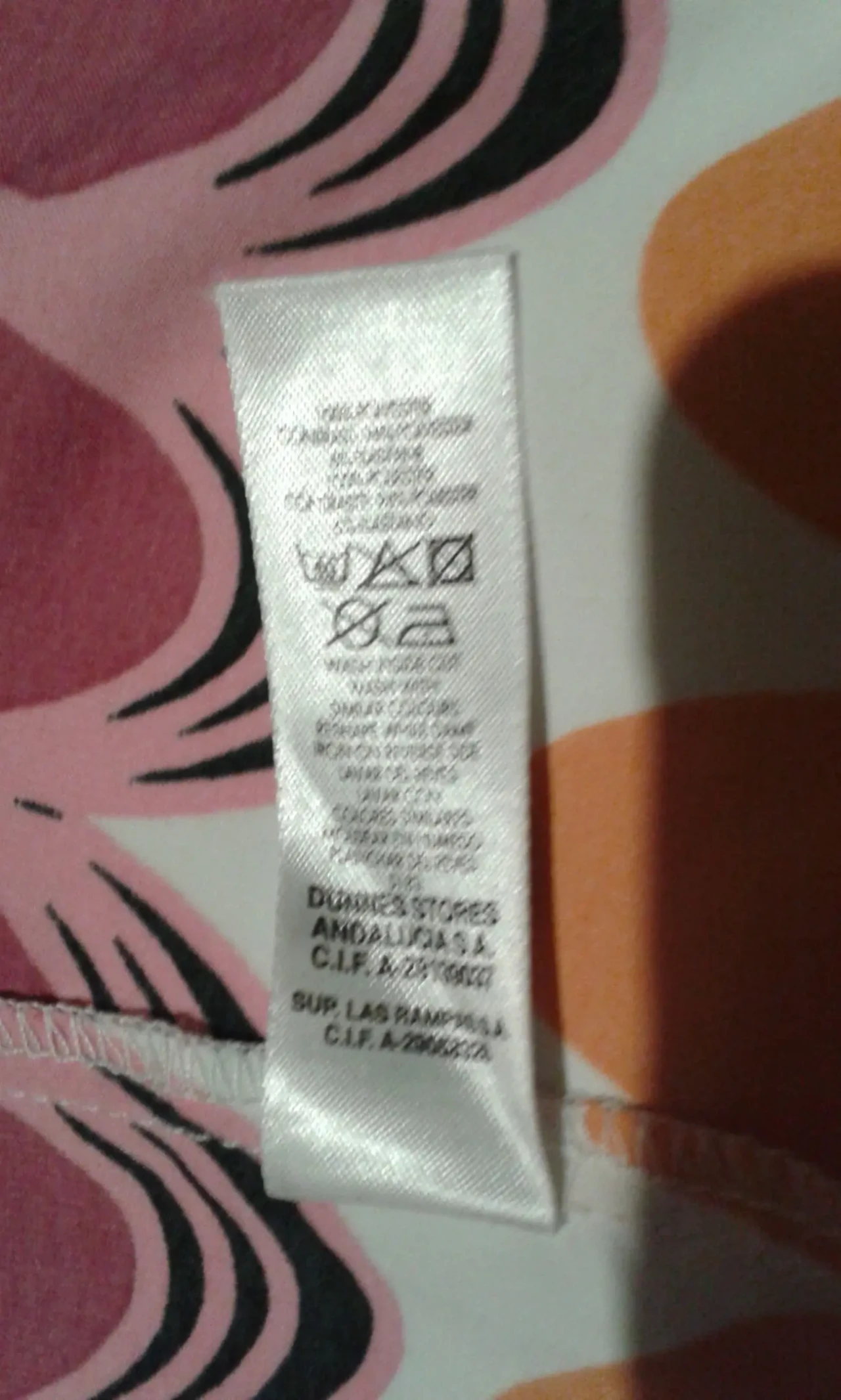 Блуза/БЛУЗКА-туніка М-ка, геометрія на білому фоні, бант по заду 6