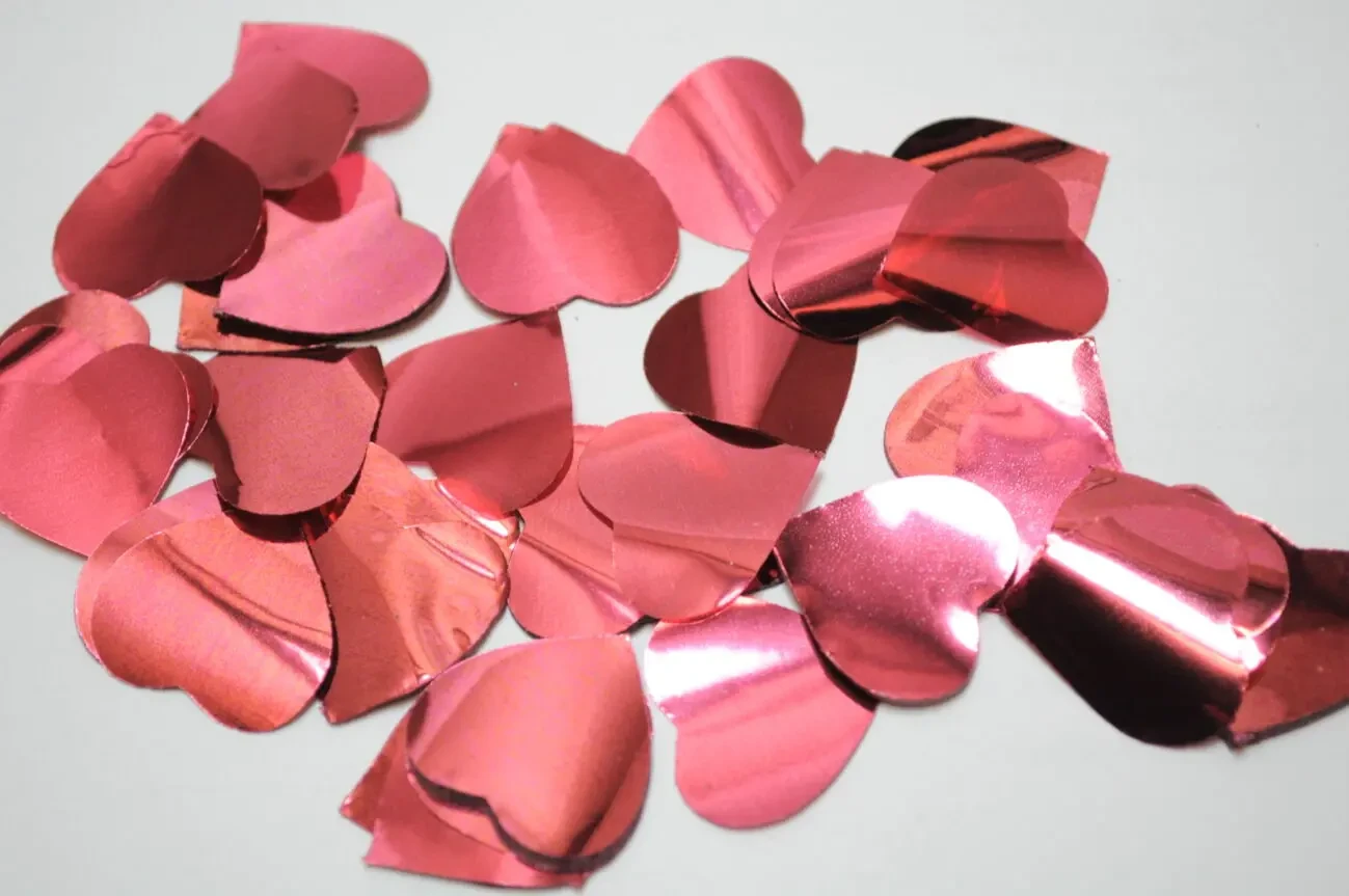 Сердечки конфетті фольговані 3