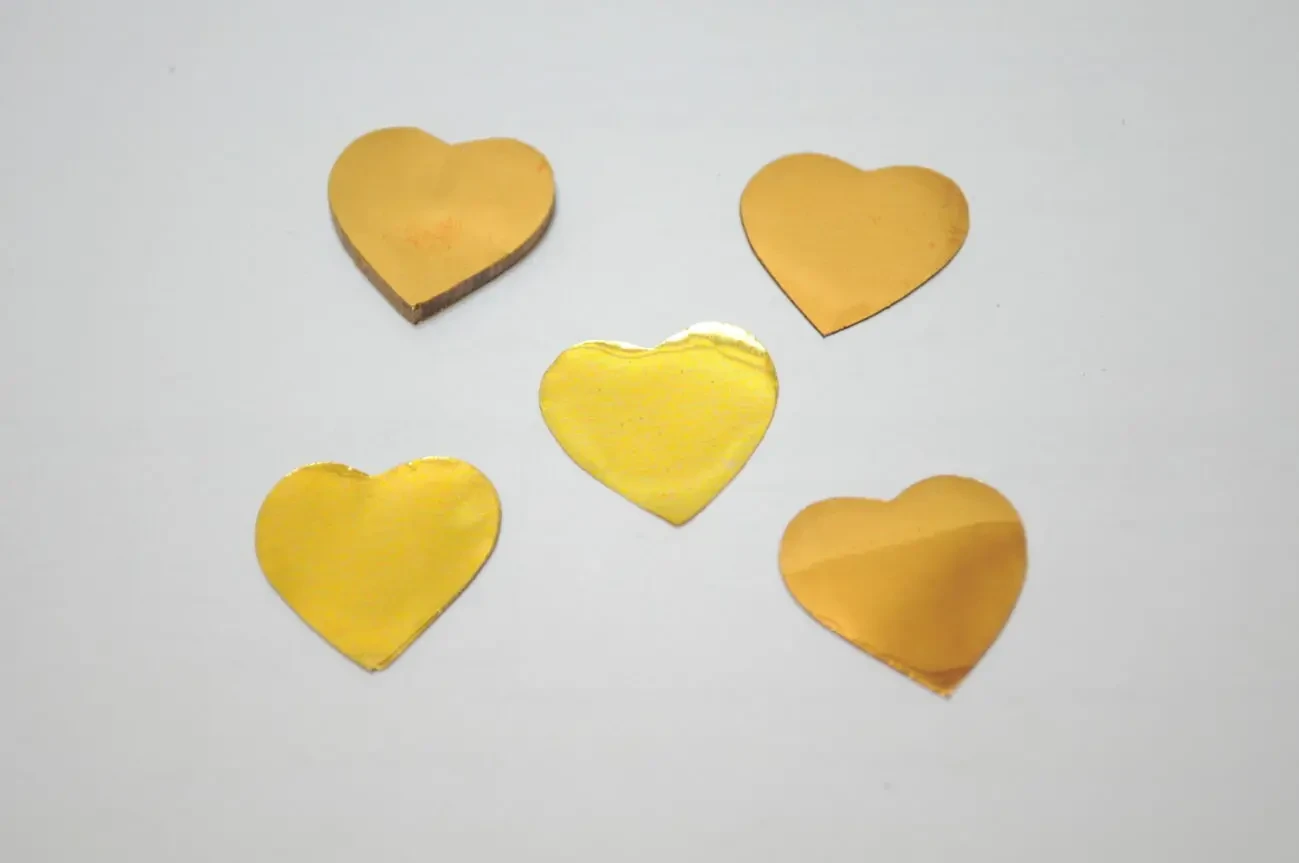 Сердечки конфетті фольговані 4