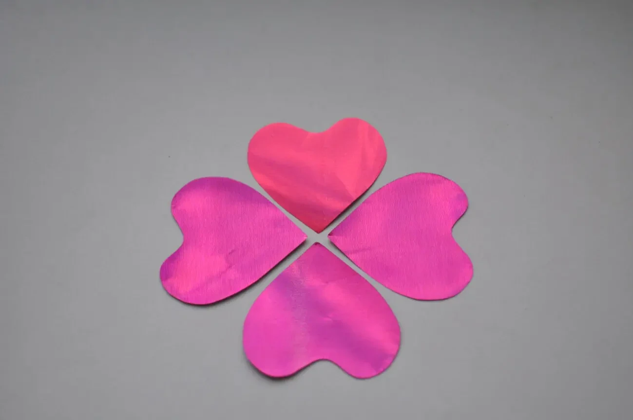 Сердечки конфетті фольговані 10