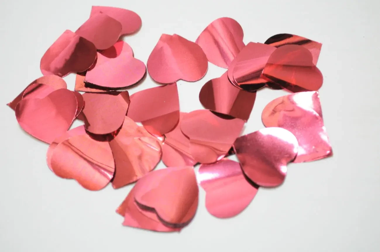 Сердечки конфетті фольговані 2
