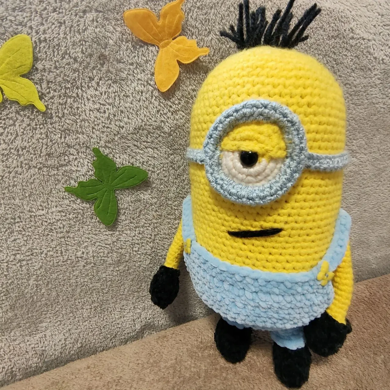 міньйони посіпаки мультяшні герої вязана іграшка 4