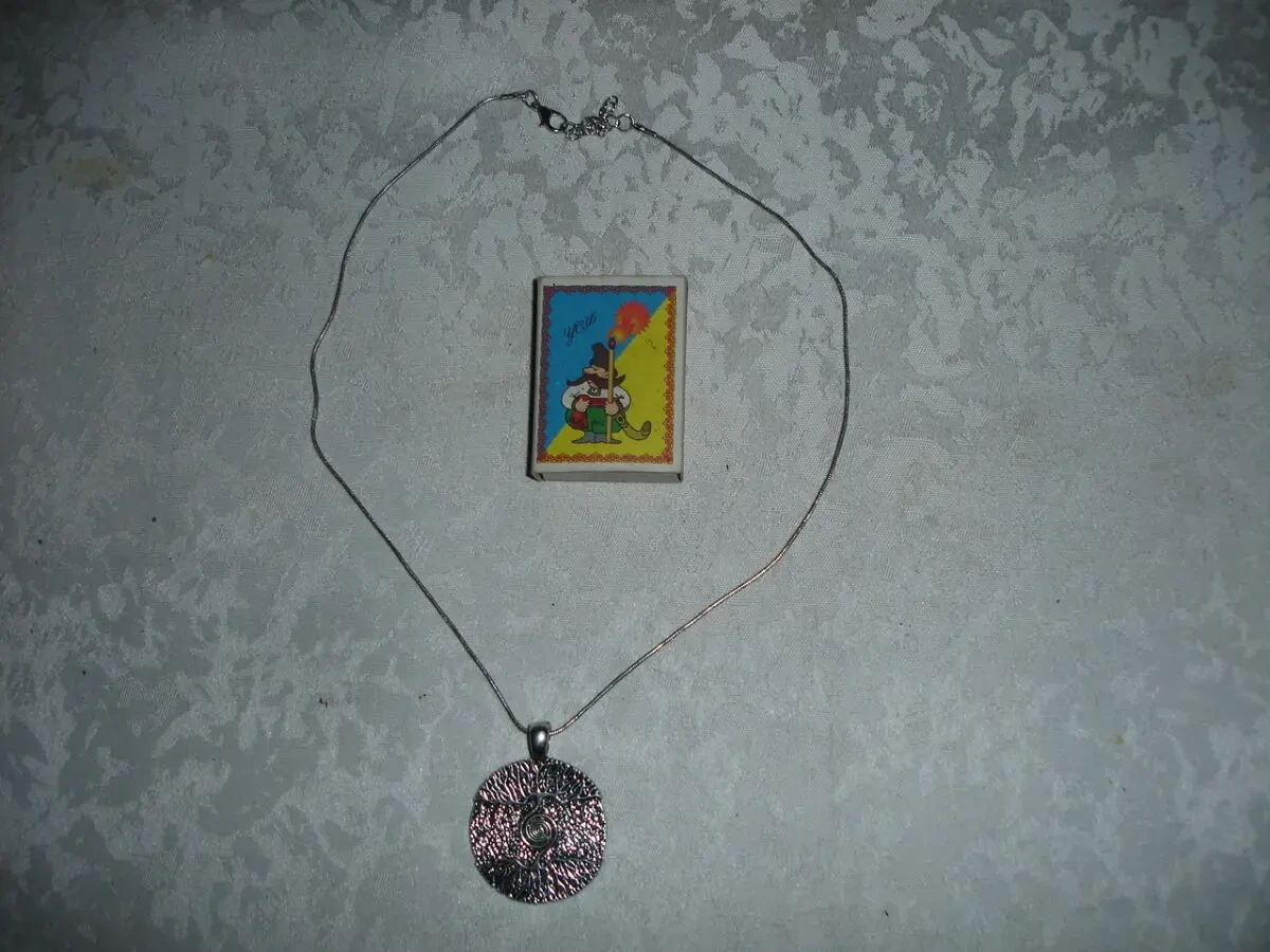 Подвеска/ПІДВІСКА-кулон, КОЛЬЄ древо/ДЕРЕВО ЖИТТЯ. + СЕРЕЖКИ. 4