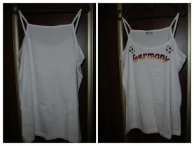 ФУТБОЛКА/майка XL-ка, НАТУРАЛЬНА - котон, біла. НОВА. Німеччина.