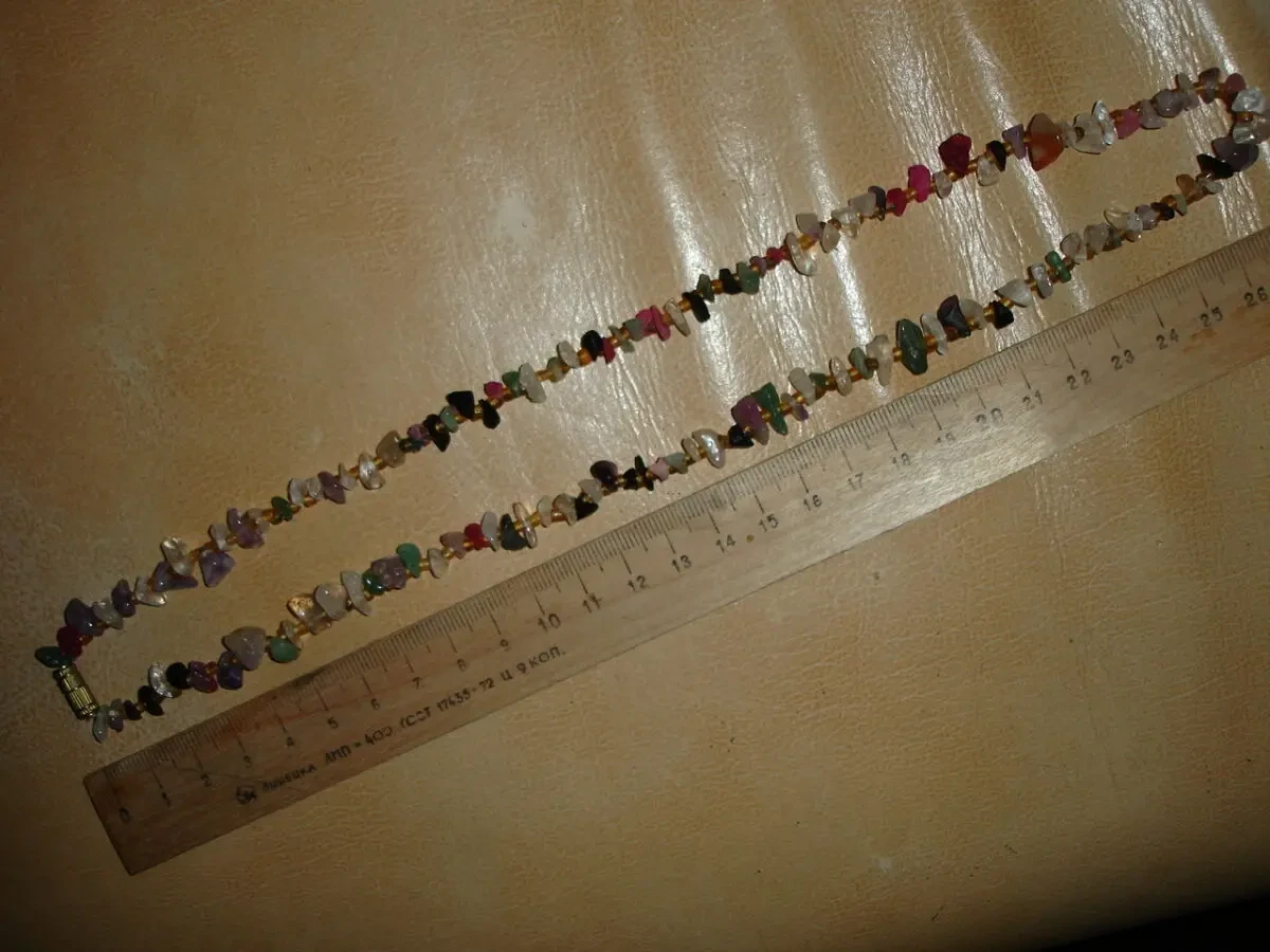 Бусы/НАМИСТО/коралі з НАТУРАЛЬНОГО каменю. Довжина 58 см. НОВІ. 2