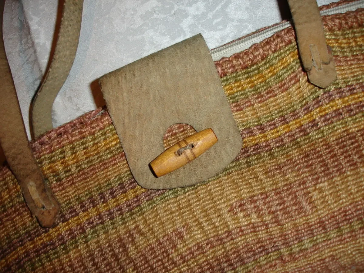 СУМКА плетена 41 х 32 см НАТУРАЛЬНА. Ручки ШКІРА. На плече. Жіноча. 5