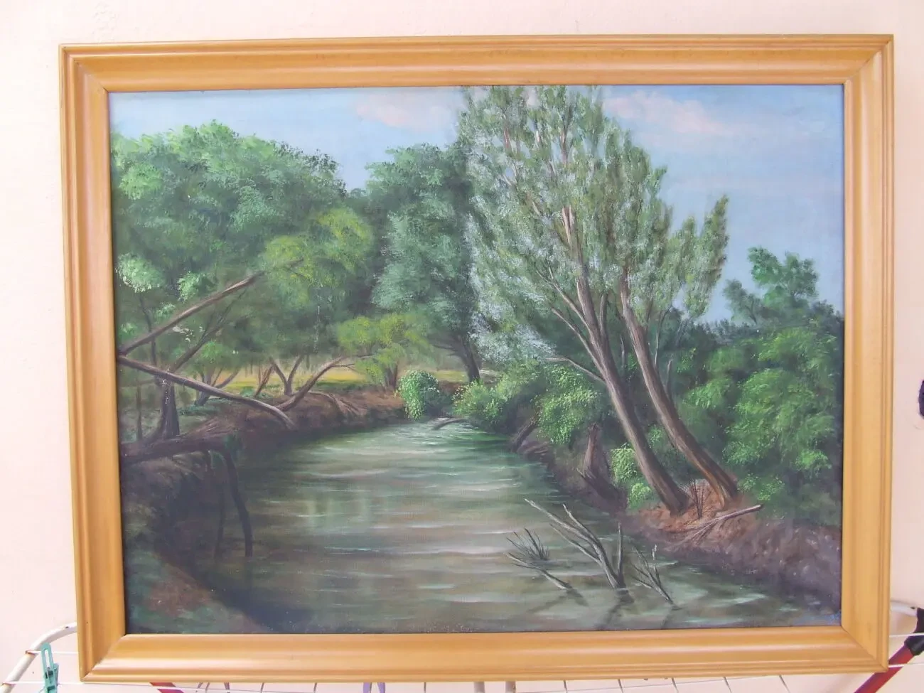 ЧСЗХУ Балог Ш.. х.м. раз. 80 х 60 см. 1985 гг. Закарпатская школа Река