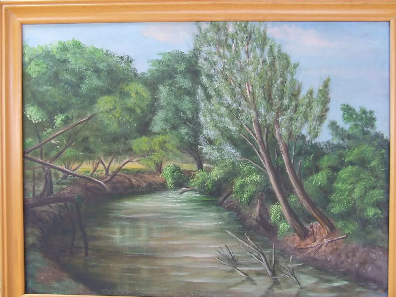 ЧСЗХУ Балог Ш.. х.м. раз. 80 х 60 см. 1985 гг. Закарпатская школа Река 3