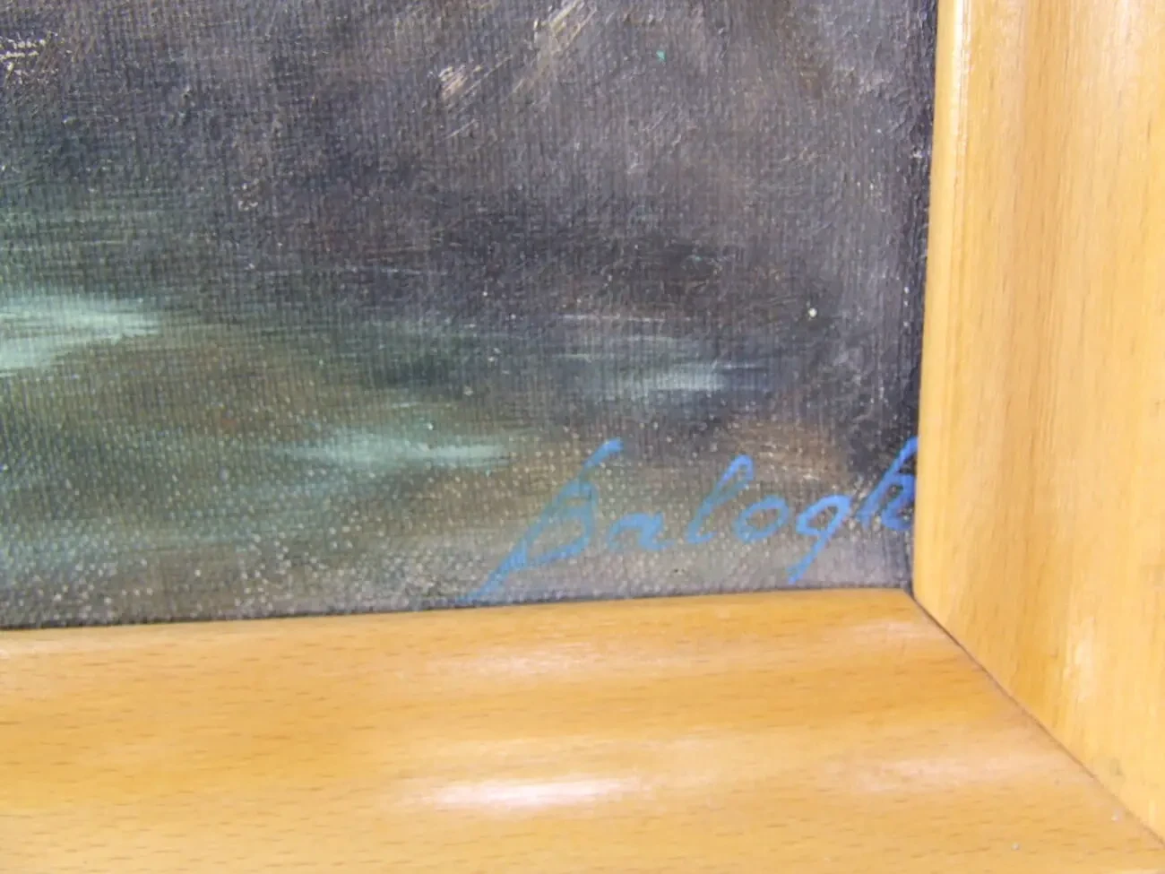 ЧСЗХУ Балог Ш.. х.м. раз. 80 х 60 см. 1985 гг. Закарпатская школа Река 2