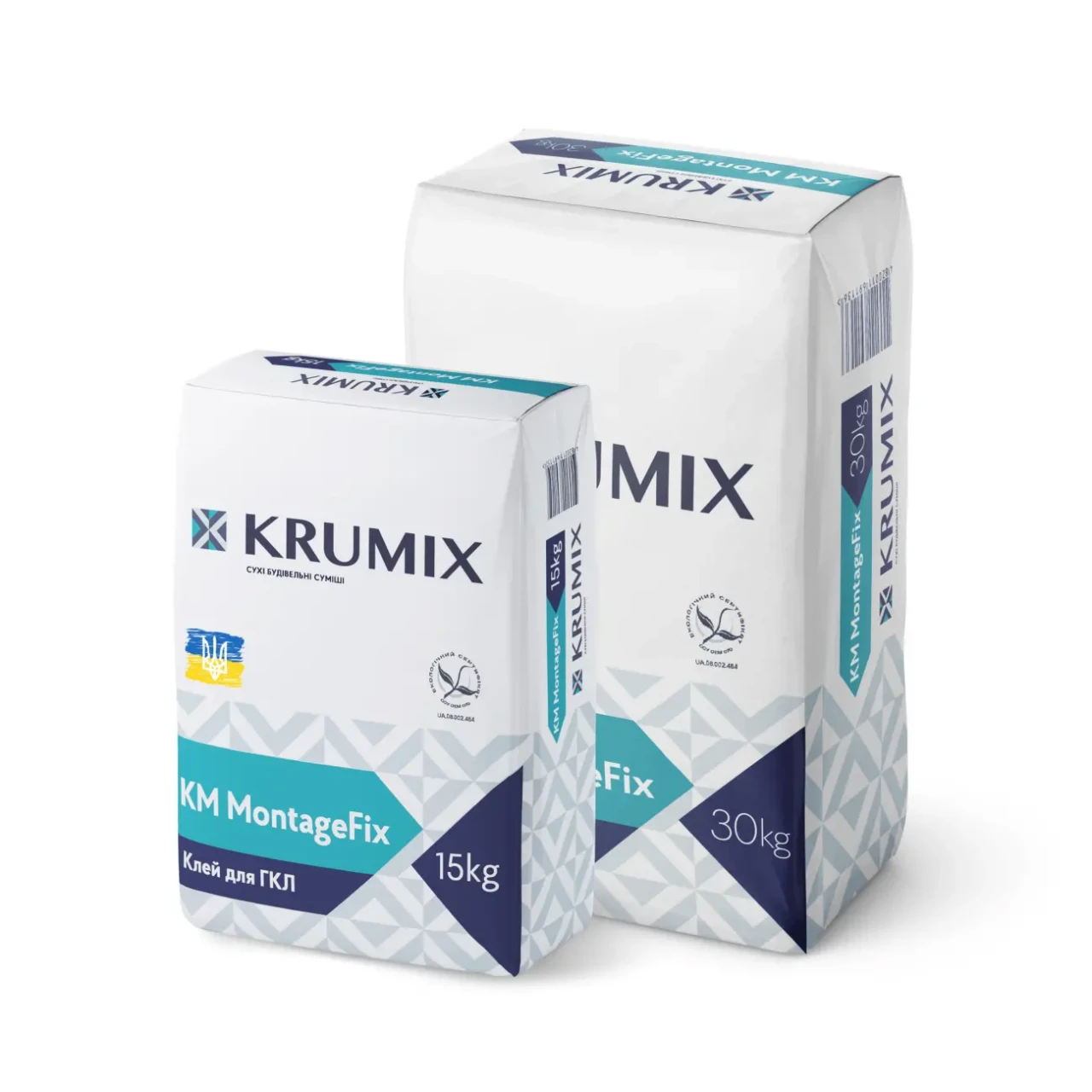 Клей для гипсокартона MontageFix TM KRUMIX, 14 кг (аналог Knauf Perlfi