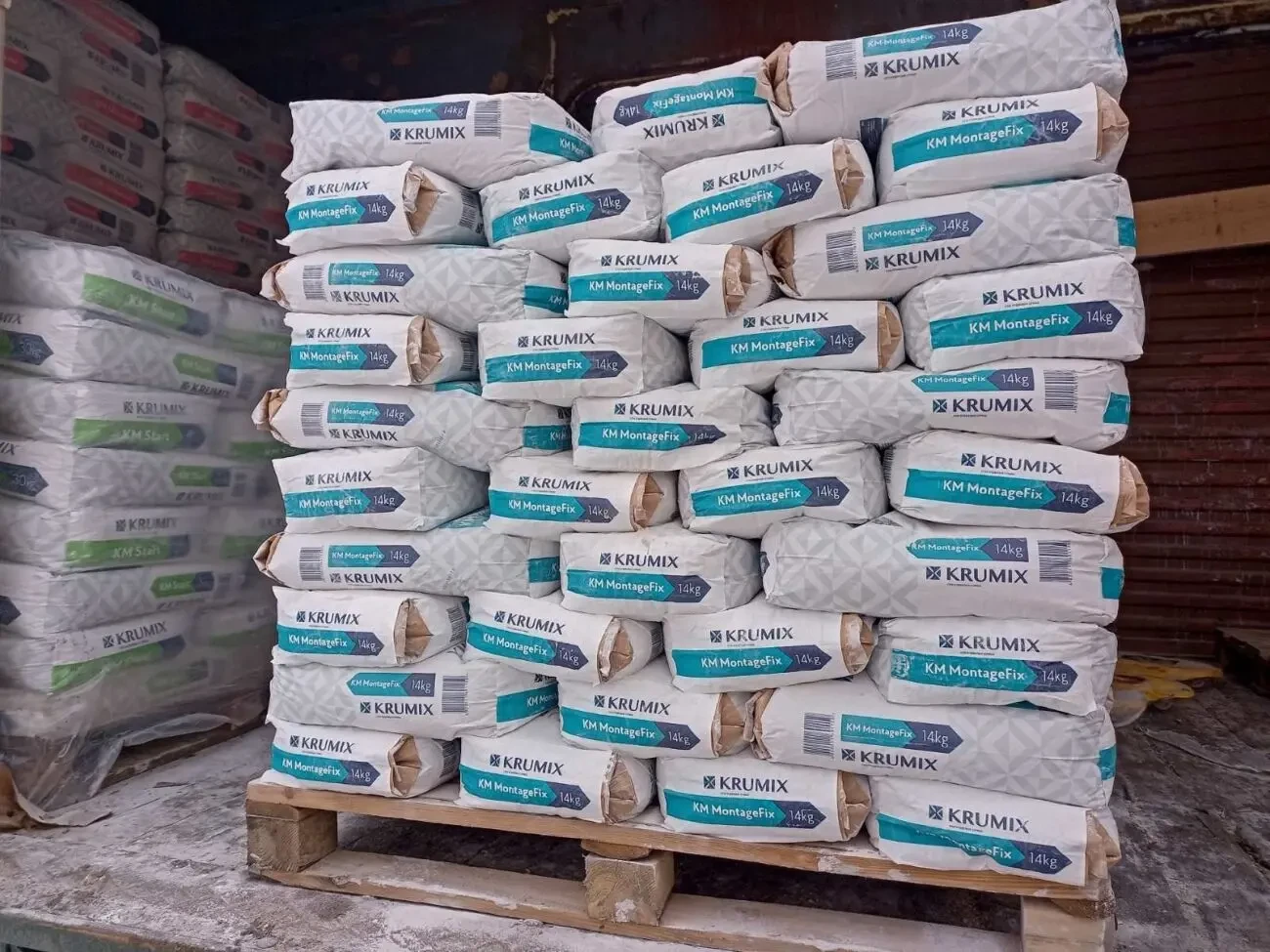 Клей для гипсокартона MontageFix TM KRUMIX, 14 кг (аналог Knauf Perlfi 2