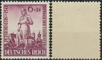 1942 - Рейх - 400 лет смерти П.Хенлейна Mi.819 2,20 EU **