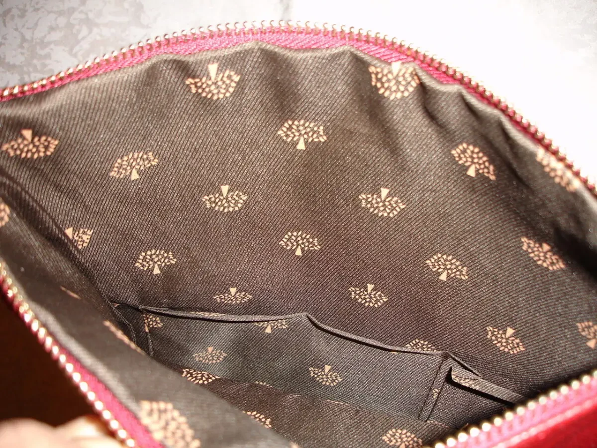 СУМКА бордова 26 х 28 см; жіноча. НОВА. Mulberry. ПОДАРУНОК. 5