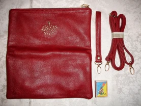 СУМКА бордова 26 х 28 см; жіноча. НОВА. Mulberry. ПОДАРУНОК.