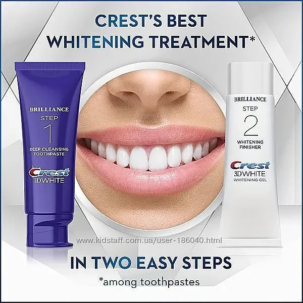 Набор для отбеливания Crest 3D Brilliance Whitening 2-Step-USA 5