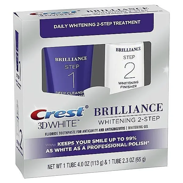 Набор для отбеливания Crest 3D Brilliance Whitening 2-Step-USA 3