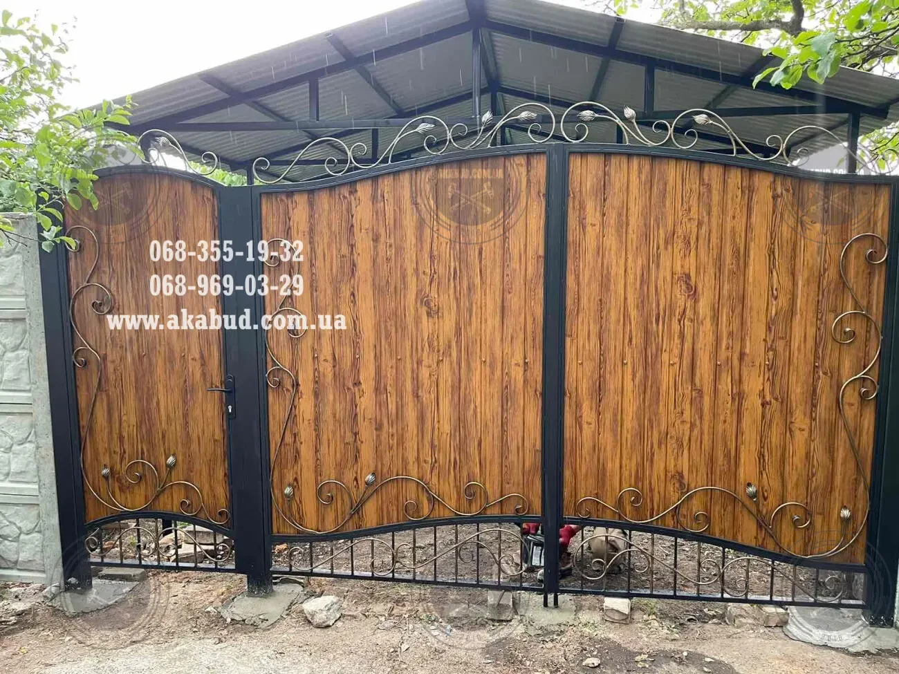 Ворота распашные, ворота откатные, навесы, балконы, заборы 5